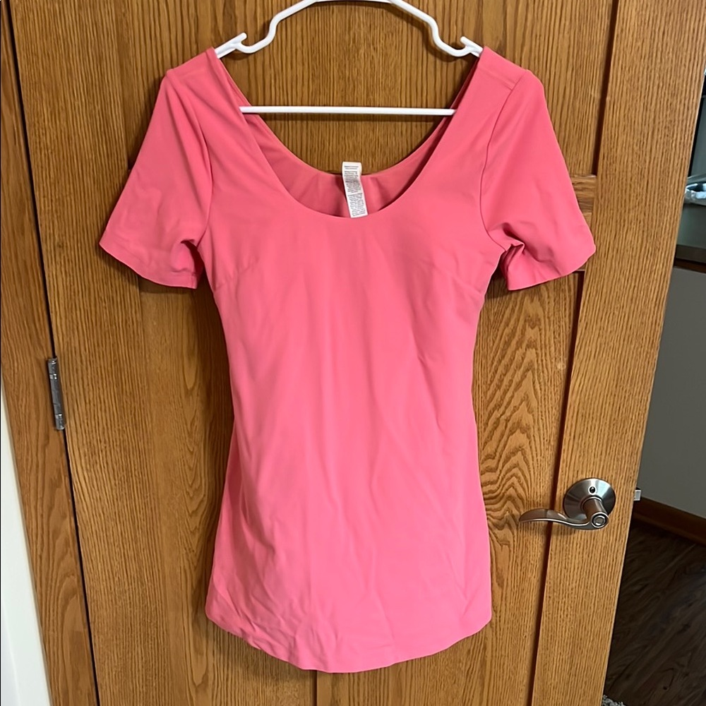 Lululemon Align Dress Short Sleeve Size 8 Sakura Pink